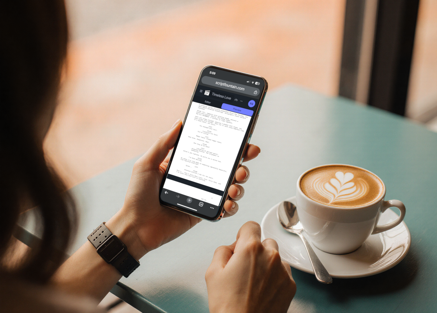 Edit screenplays on mobile with Script Fountain